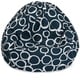 preview thumbnail 8 of 23, Majestic Home Goods Fusion Cotton Classic Bean Bag Chair Small/Large Large - Navy