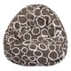 preview thumbnail 24 of 23, Majestic Home Goods Fusion Cotton Classic Bean Bag Chair Small/Large Small - Mocha