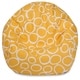 preview thumbnail 1 of 23, Majestic Home Goods Fusion Cotton Classic Bean Bag Chair Small/Large Large - Yellow