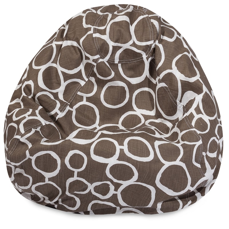 Majestic Home Goods Fusion Cotton Classic Bean Bag Chair Small/Large