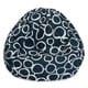 preview thumbnail 22 of 23, Majestic Home Goods Fusion Cotton Classic Bean Bag Chair Small/Large Small - Navy