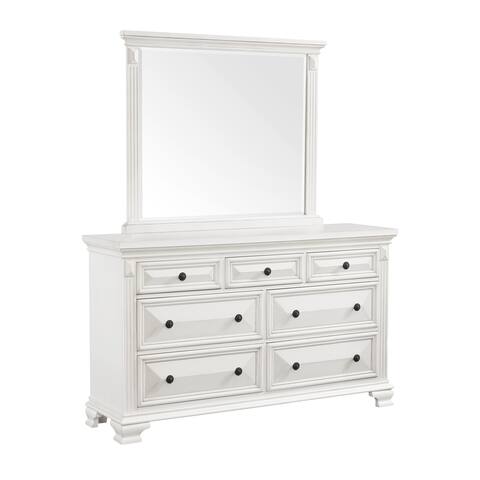 Picket House Trent 7-drawer Dresser w/ Mirror Set in White