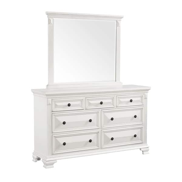 Picket House Trent 7drawer Dresser w/ Mirror Set in White Overstock