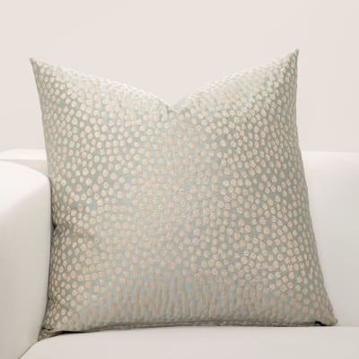 F Scott Fitzgerald Blue Fizz Accent Throw Pillow