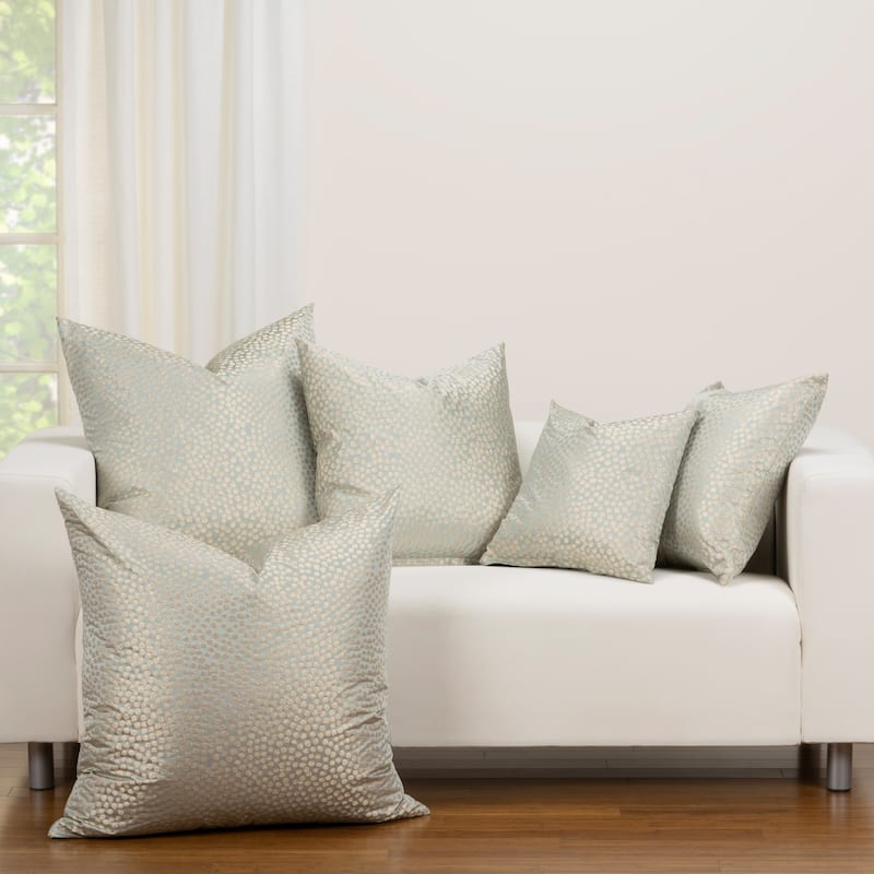 F Scott Fitzgerald Blue Fizz Accent Throw Pillow