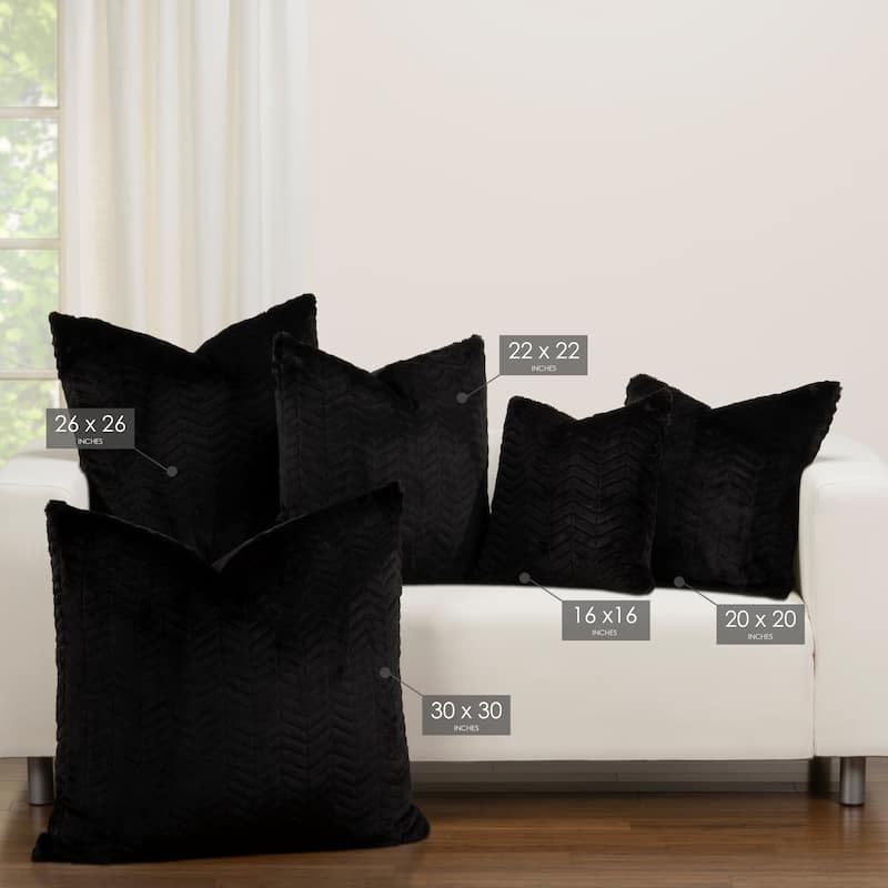 F Scott Fitzgerald High Kicks Black Faux Fur Throw Pillow