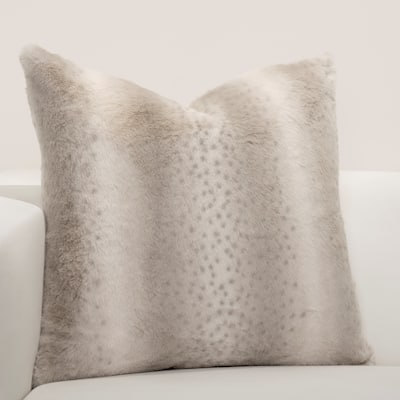 F Scott Fitzgerald Faux-Fur Night On The Town Accent Throw Pillow