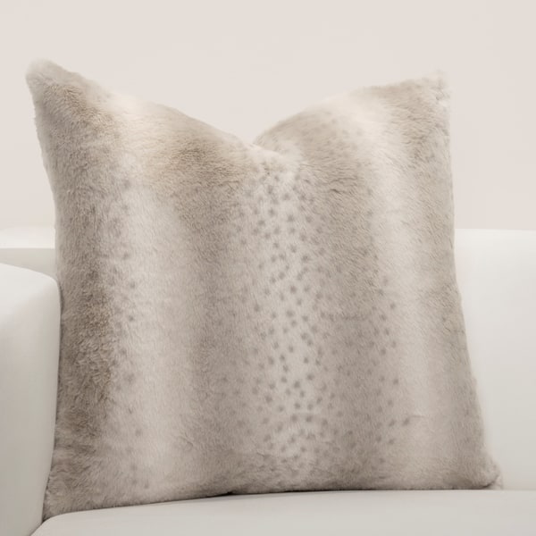 F Scott Fitzgerald Faux-Fur Night On The Town Accent Throw Pillow - 30" x 30"