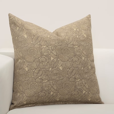 F Scott Fitzgerald Garden Party Bronze Accent Throw Pillow