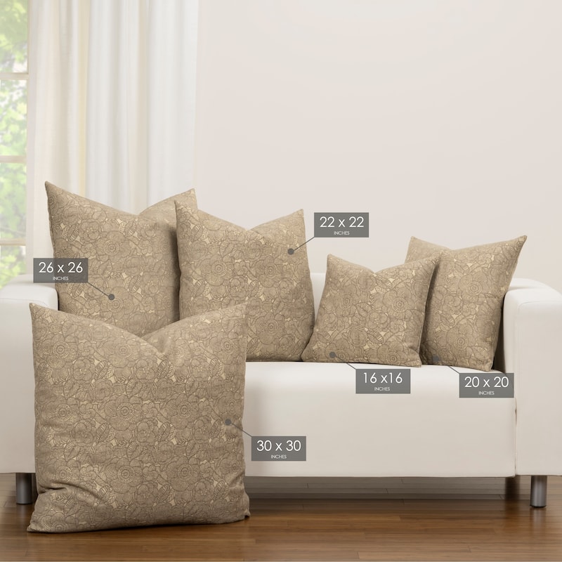F Scott Fitzgerald Garden Party Bronze Accent Throw Pillow