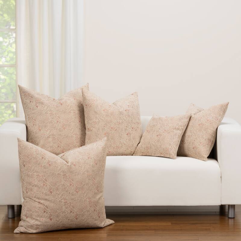 F Scott Fitzgerald Garden Party Rose Accent Throw Pillow