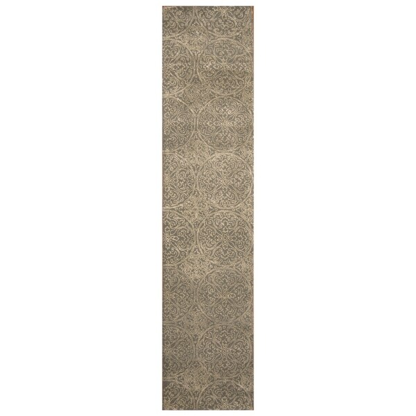 Handmade Tibetan Wool Rug (India) - 2'5 x 11'