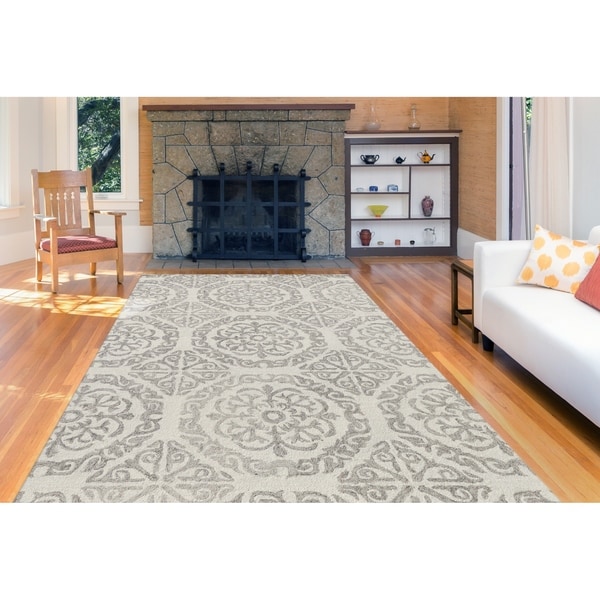 Collingwood Transitional Ivory Hand-Tufted Accent Rug - 2' x 3'