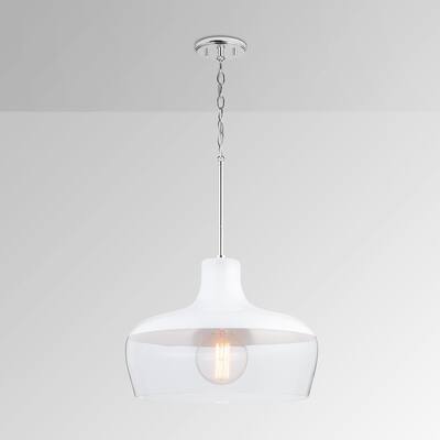 1-light White Pendant Fixture