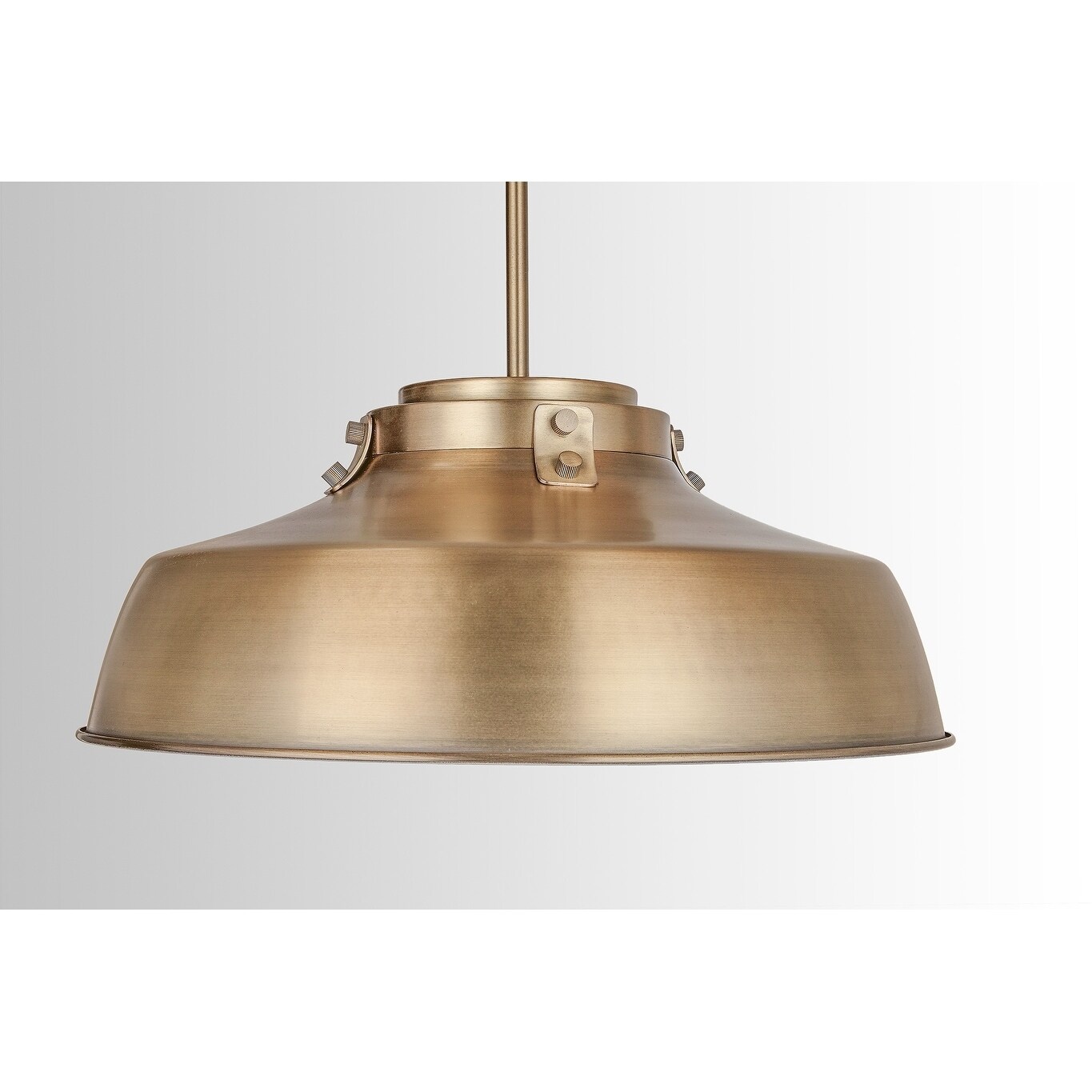 Austin Allen & Company 1-light Aged Brass Pendant Fixture - Aged
