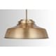 preview thumbnail 3 of 4, 1-light Aged Brass Pendant Fixture - Aged Brass - Aged Brass