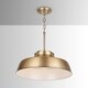 preview thumbnail 1 of 4, 1-light Aged Brass Pendant Fixture - Aged Brass - Aged Brass