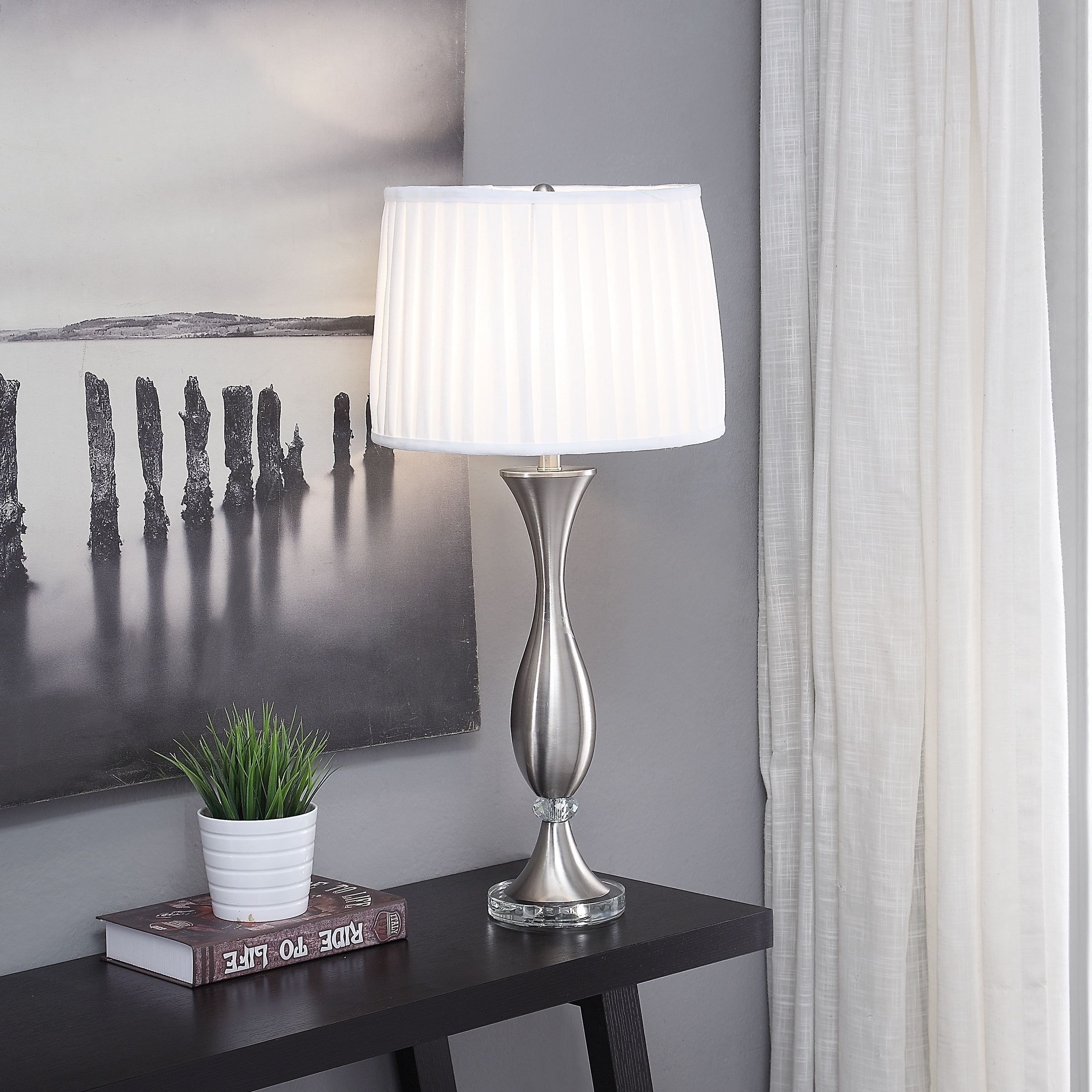 drum table lamp
