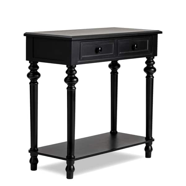 Copper Grove Kapan 2 Drawer Console Table With Turned Legs On Sale Overstock 25581319 White