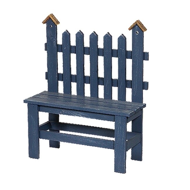 Shop Primitive Large Wooden Decorative Picket Bench With Bird