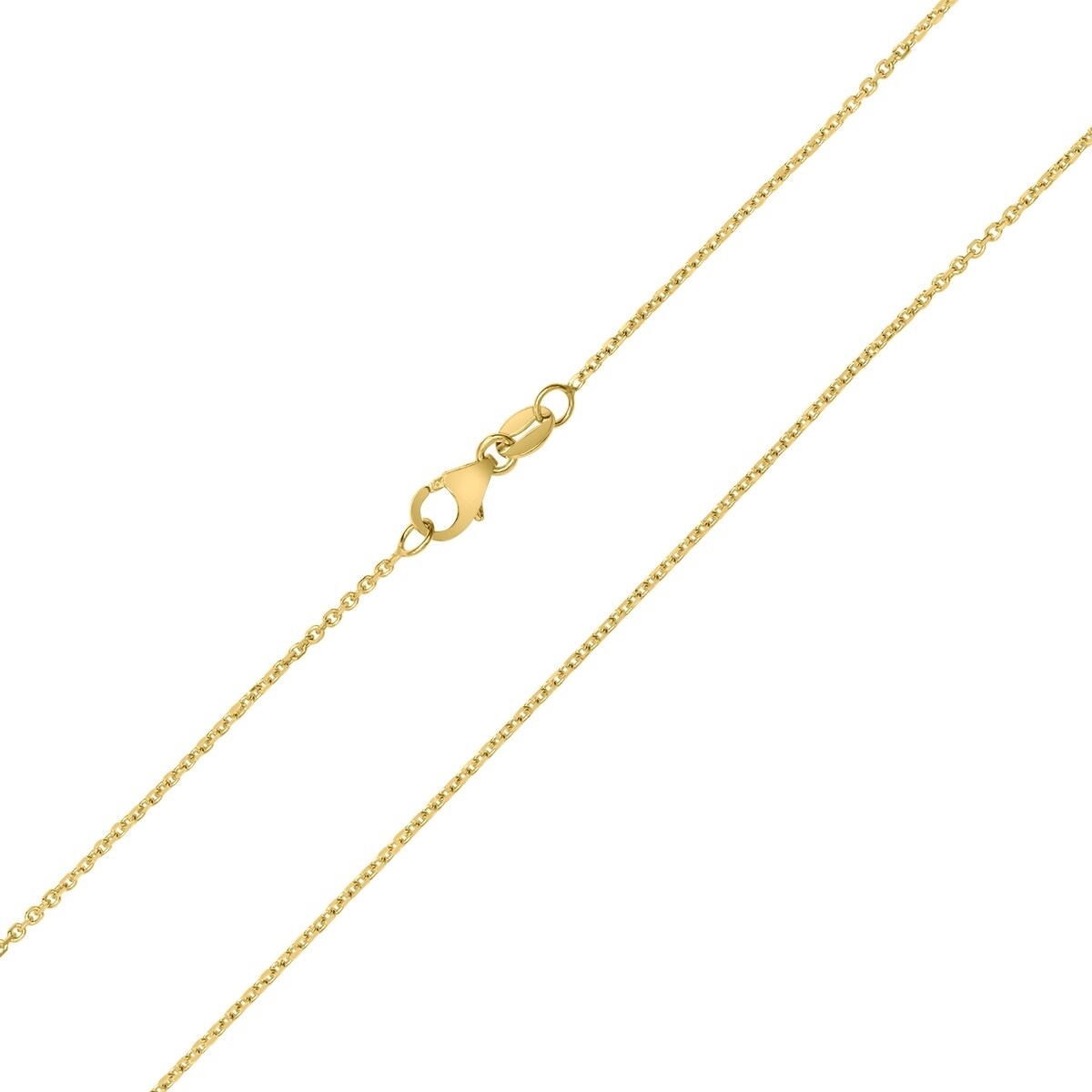 14K Solid Yellow Gold Cable Chain Necklace 1mm 16" 24" 1.1mm 17",18" 20" 14K Solid Yellow Gold Cable Chain Necklace 1mm 16" 24" 1.1mm 17",18" 20"