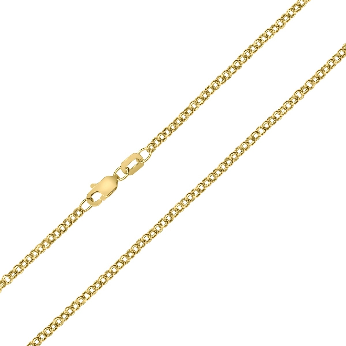 IcedTime 10K White Gold Sparkle Chain 16 inch long