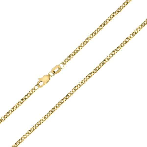 10k Sparkle Cut Rolo Chain Necklace Jewelry Gifts for Women in White Gold Yellow Gold Choice of Lengths 16 18 20 and 1.9mm 2.3mm 10k Sparkle Cut Rolo Chain Necklace Jewelry Gifts for Women in White Gold Yellow Gold Choice of Lengths 16 18 20 and 1.9mm 2.3mm