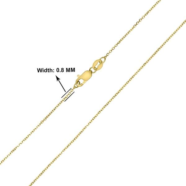 14K Yellow Gold 0.6mm Shiny Classic Box Chain Necklace with Lobster Clasp 16 Inches Long 14K Yellow Gold 0.6mm Shiny Classic Box Chain Necklace with Lobster Clasp 16 Inches Long