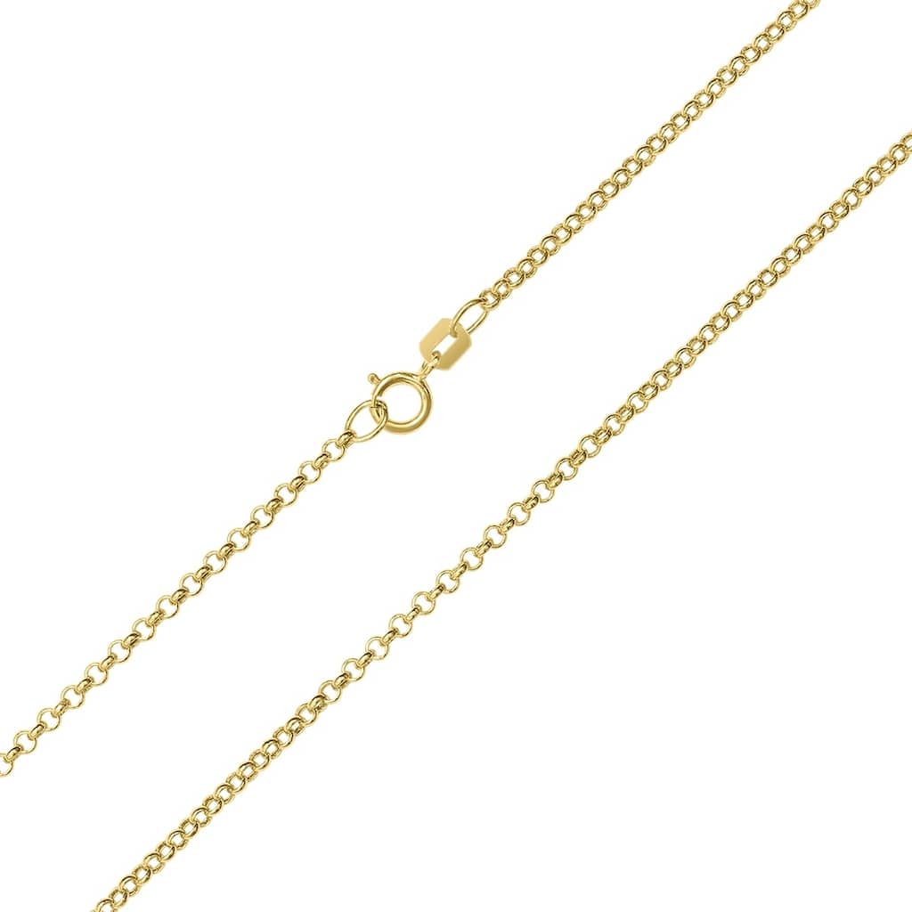 10K Yellow Gold 1.9mm Classic Rolo Chain with Spring Ring Clasp - 16 Inch