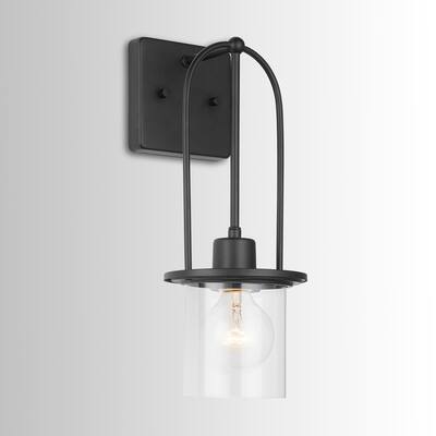 1-light Matte Black Wall Sconce
