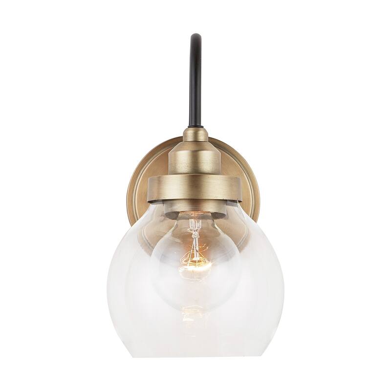 Copper Grove Sevlievo 1-light Aged Brass and Black Wall Sconce