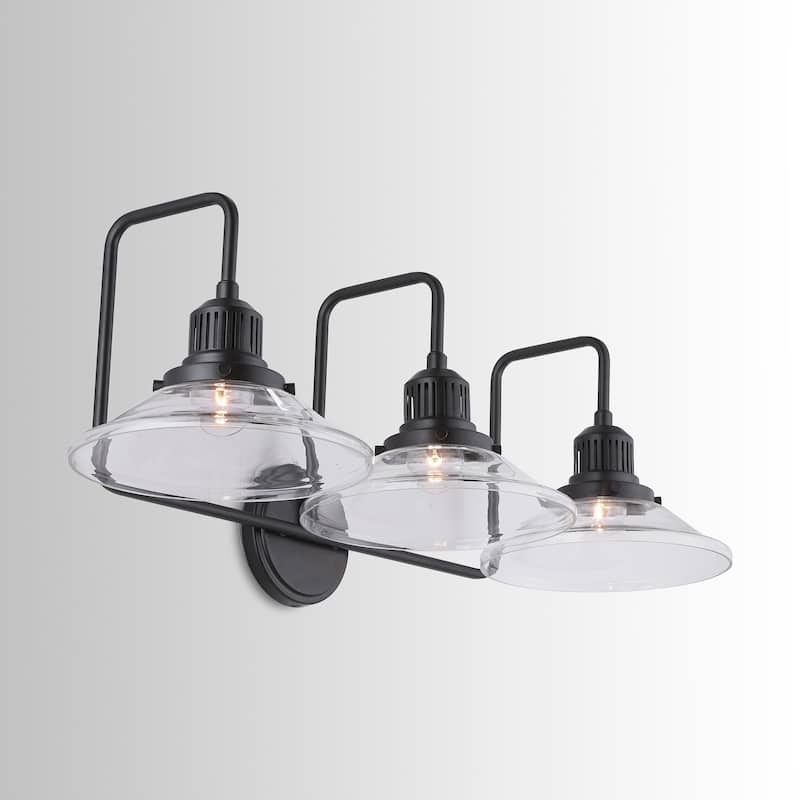3-light Matte Black Bath/Vanity Fixture