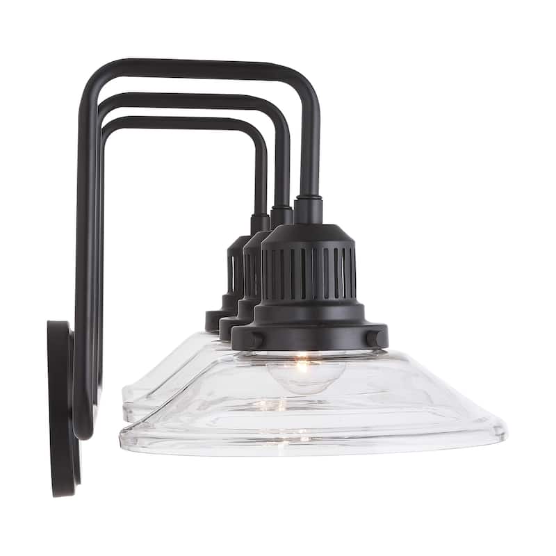 3-light Matte Black Bath/Vanity Fixture