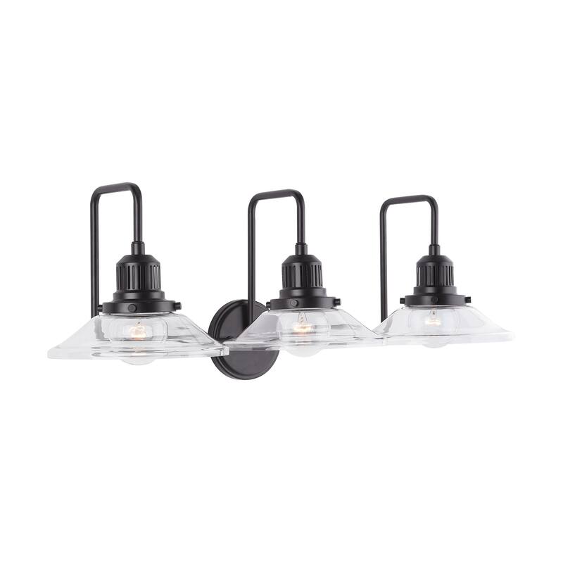 3-light Matte Black Bath/Vanity Fixture