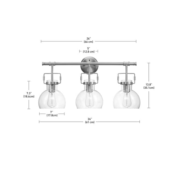 Walker 5-Piece Brushed Nickel All-In-One Bathroom Set Walker 5-Piece Brushed Nickel All-In-One Bathroom Set