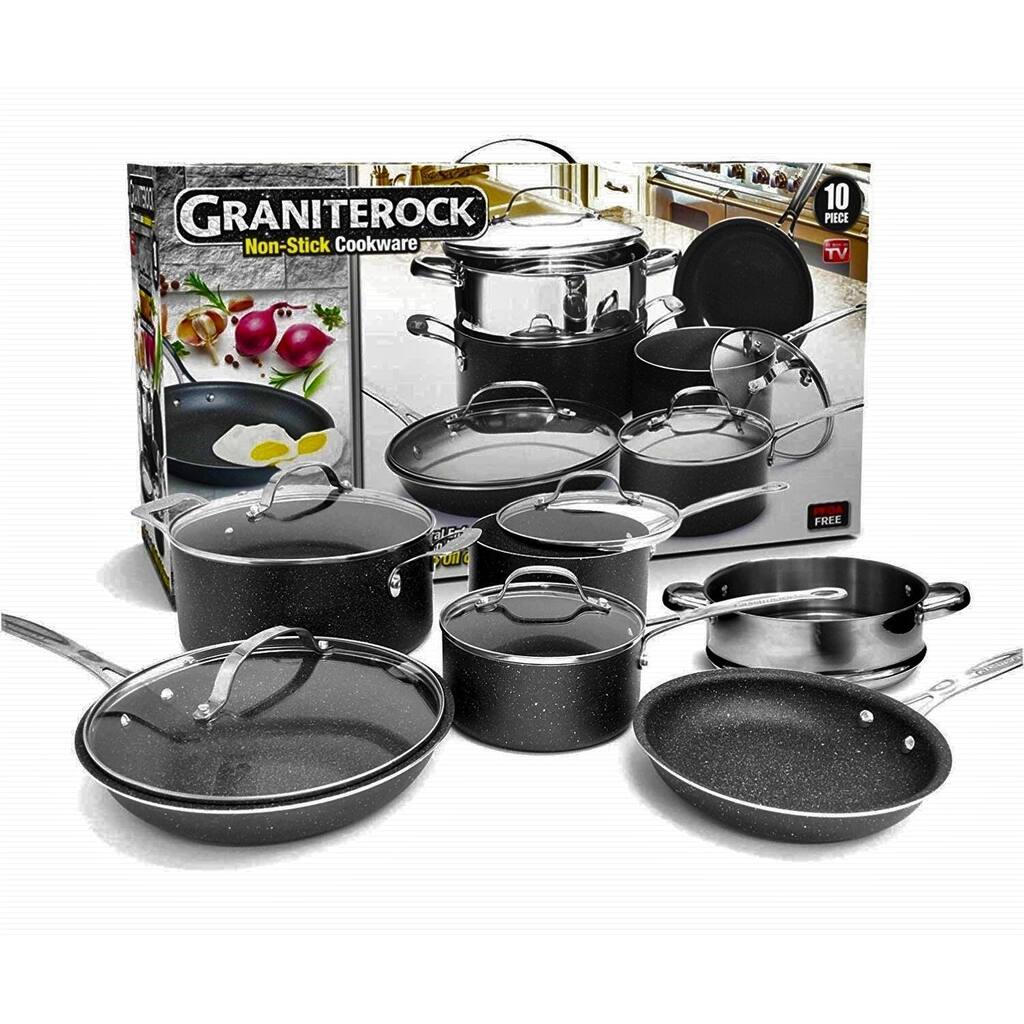 Granite Stone Non-stick 15PC Exclusive Bonus Cookware Set Mineral Infused