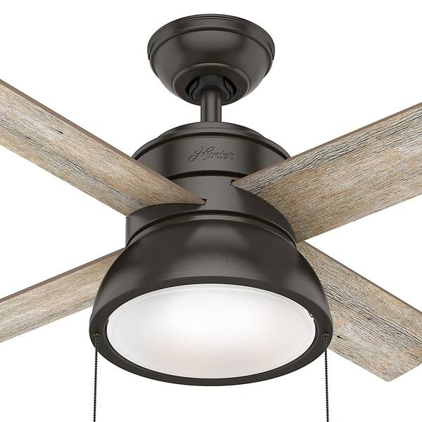 Shop Hunter Fan 36 Loki Noble Bronze W 4 Barnwood Oak