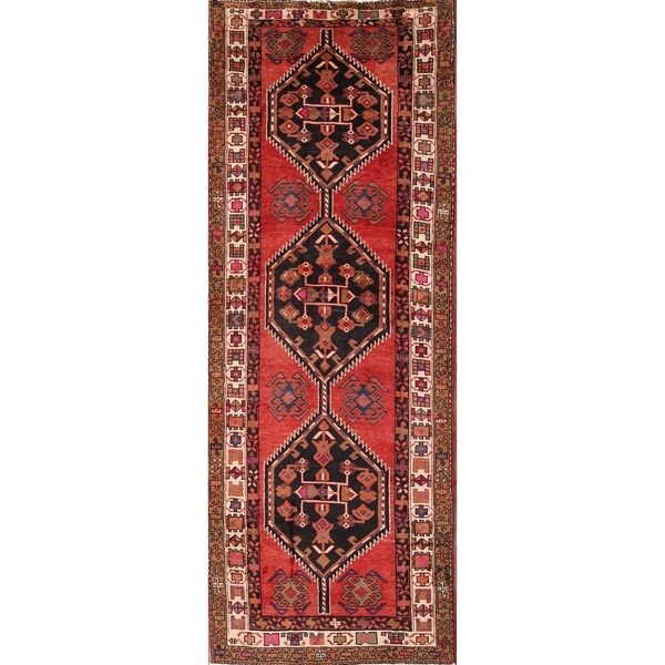 Traditional Goravan Heriz Persian Rug for Hallway - 10'8" x 4' runner