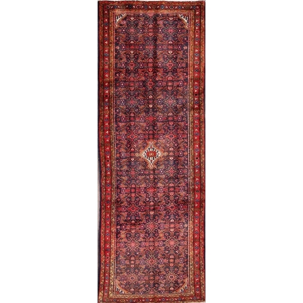 Hamedan Hand Made Persian Traditional Rug Wool - 10'8" x 3'8" runner