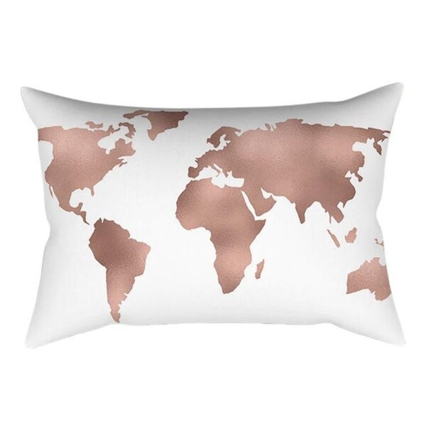 New Rose Gold Pink Throw Pillow Case Square 21301503-386