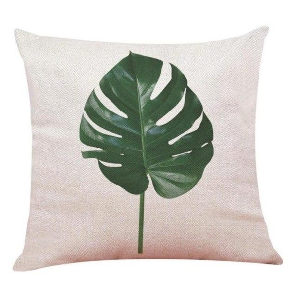Big Leaf Tropical Plants Throw Pillow Covers 19280696-221