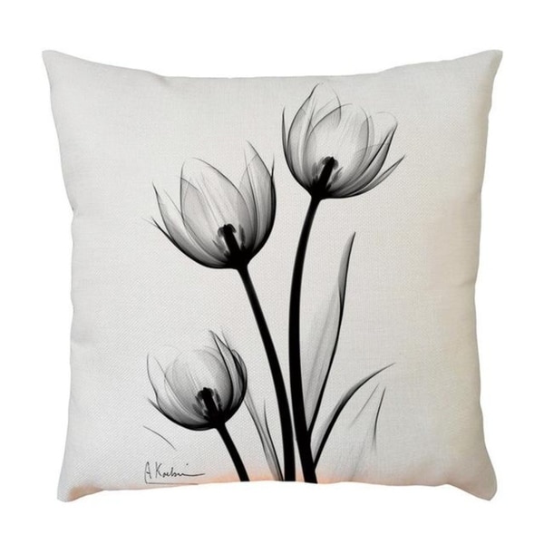 Plant Flower Pattern Throw Pillow Case 45x45cm 21302588-579