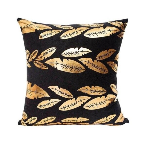 Gold Foil Printing Pillow Case Sofa Decor 45x45cm 21304695-698