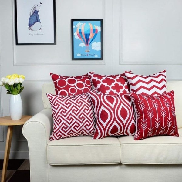 6PC/Set Home decor Decorative Pillowcase 18X 18cm 21298671-308