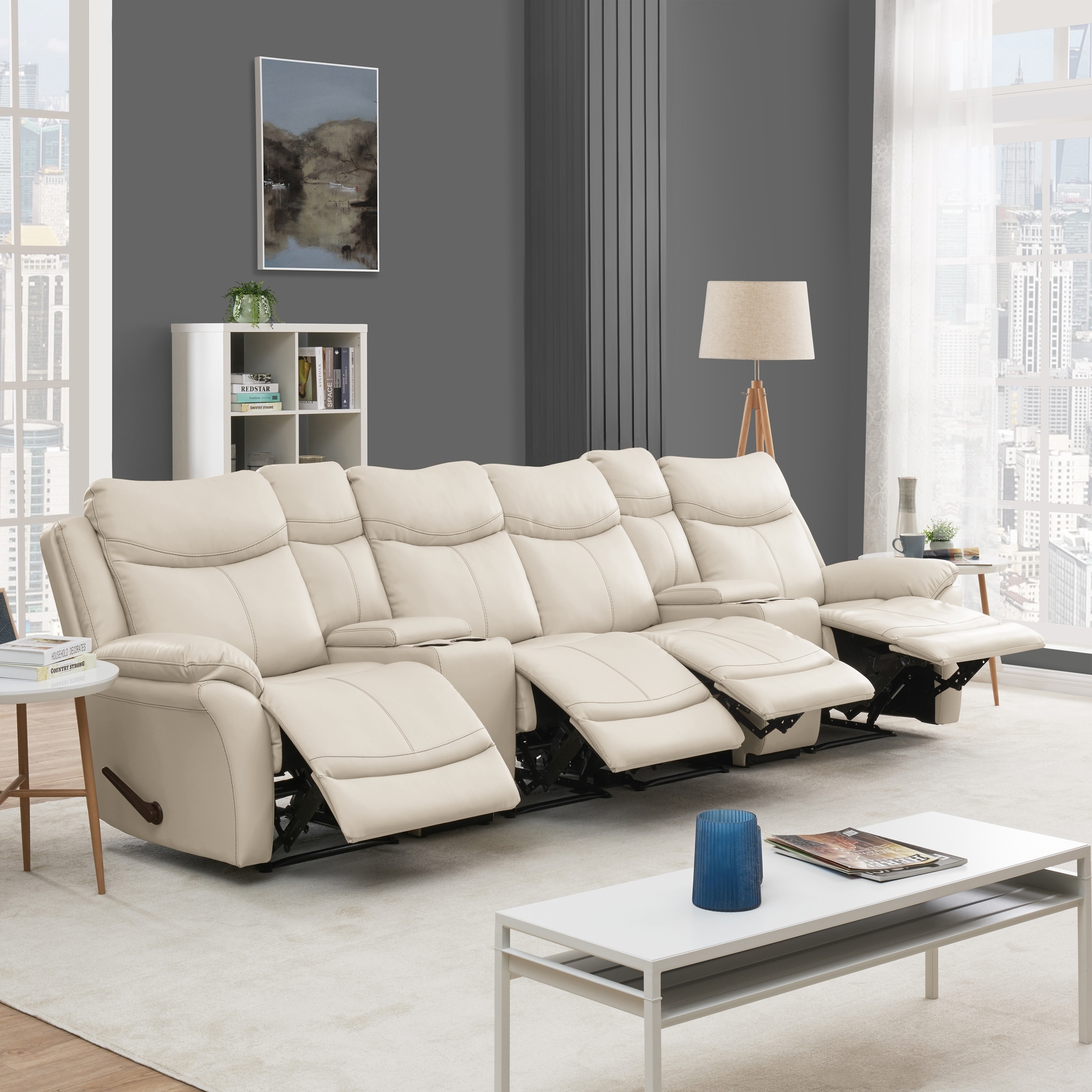 4 seater sofa with lounger