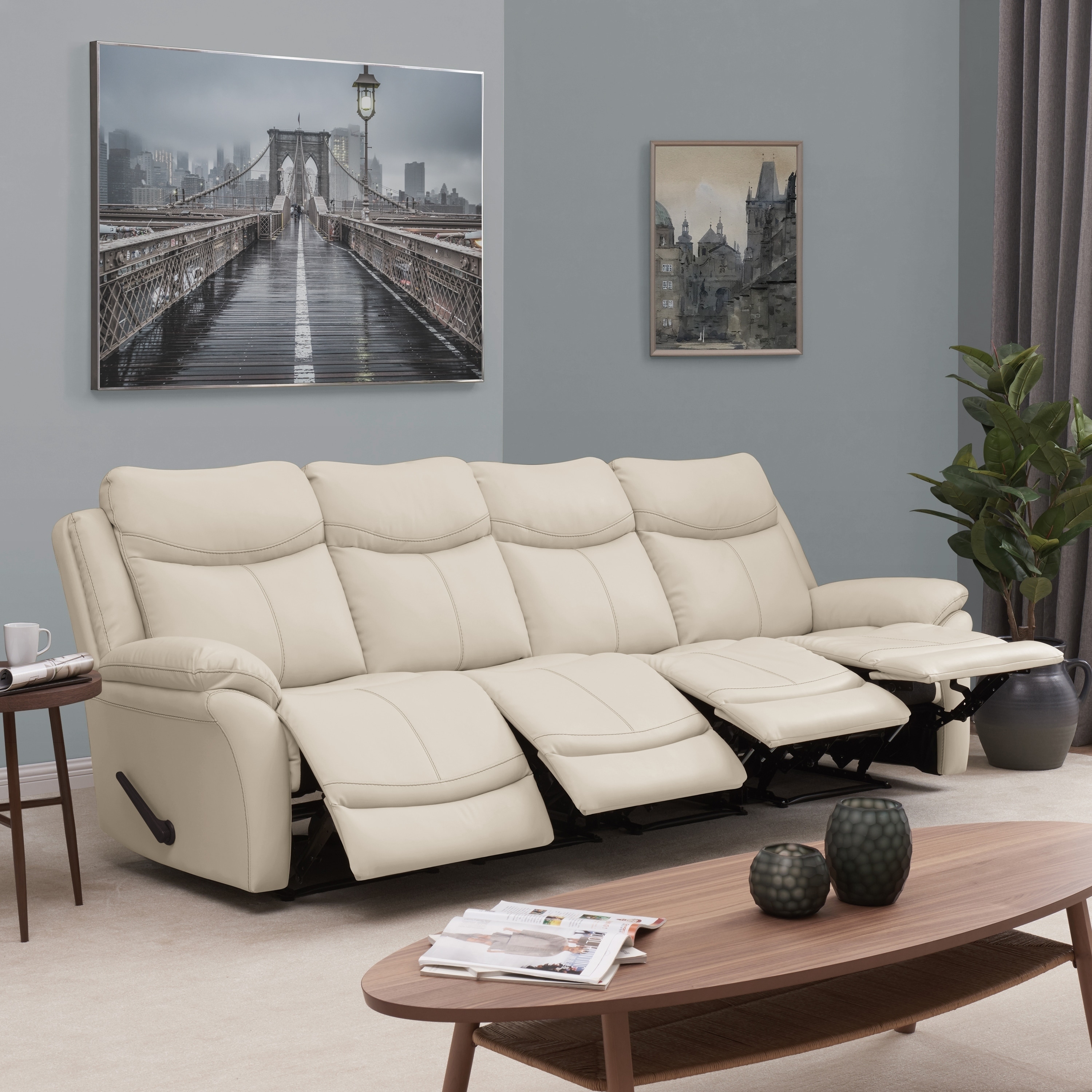 4 seat wall discount hugger reclining sofa