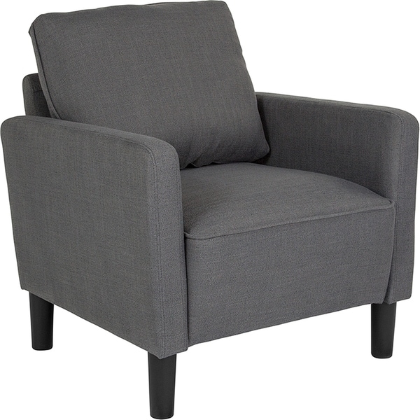 Springfield Modern Dark Grey Fabric Guest Chair Bed Bath