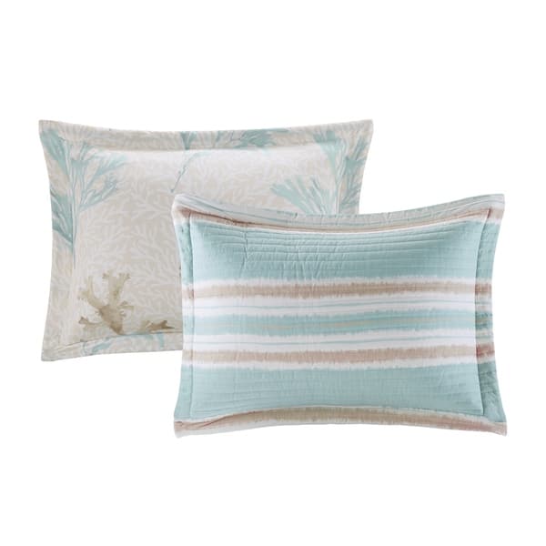 Shop Harbor House Ocean Reef Seafoam Green 6 Piece Quilted