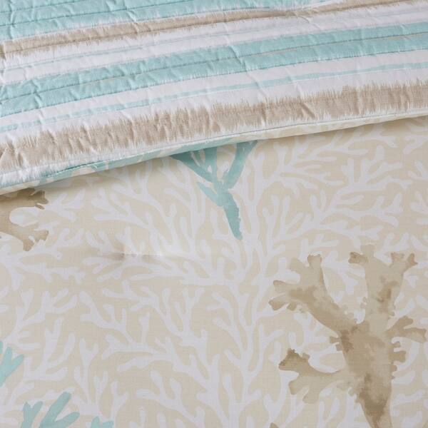 Shop Harbor House Ocean Reef Seafoam Green 6 Piece Quilted