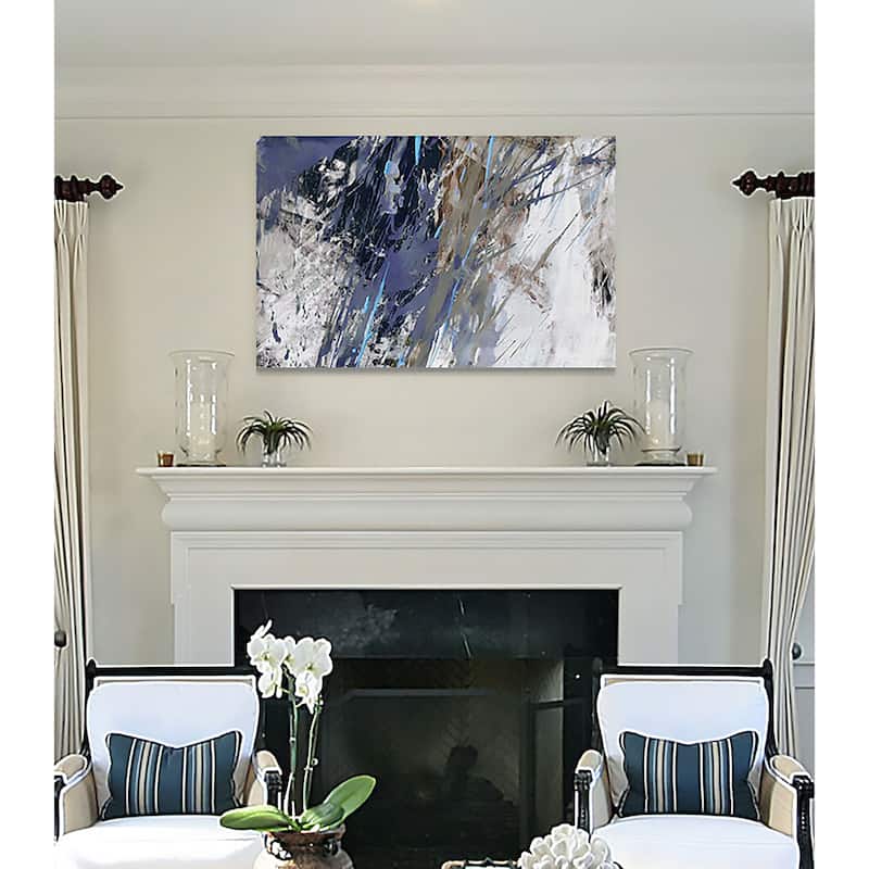 Blue Noise I -Premium Gallery Wrapped Canvas